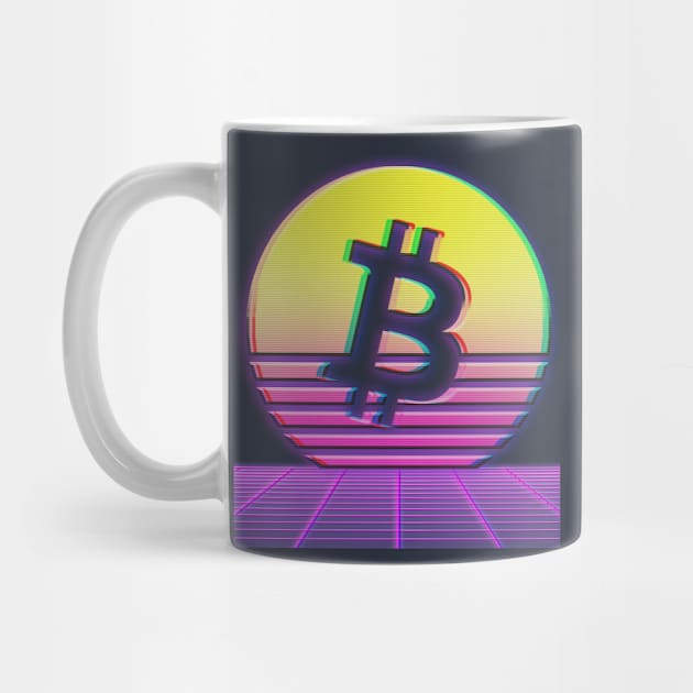 Bitcoin Retro Vaporwave by The Libertarian Frontier 